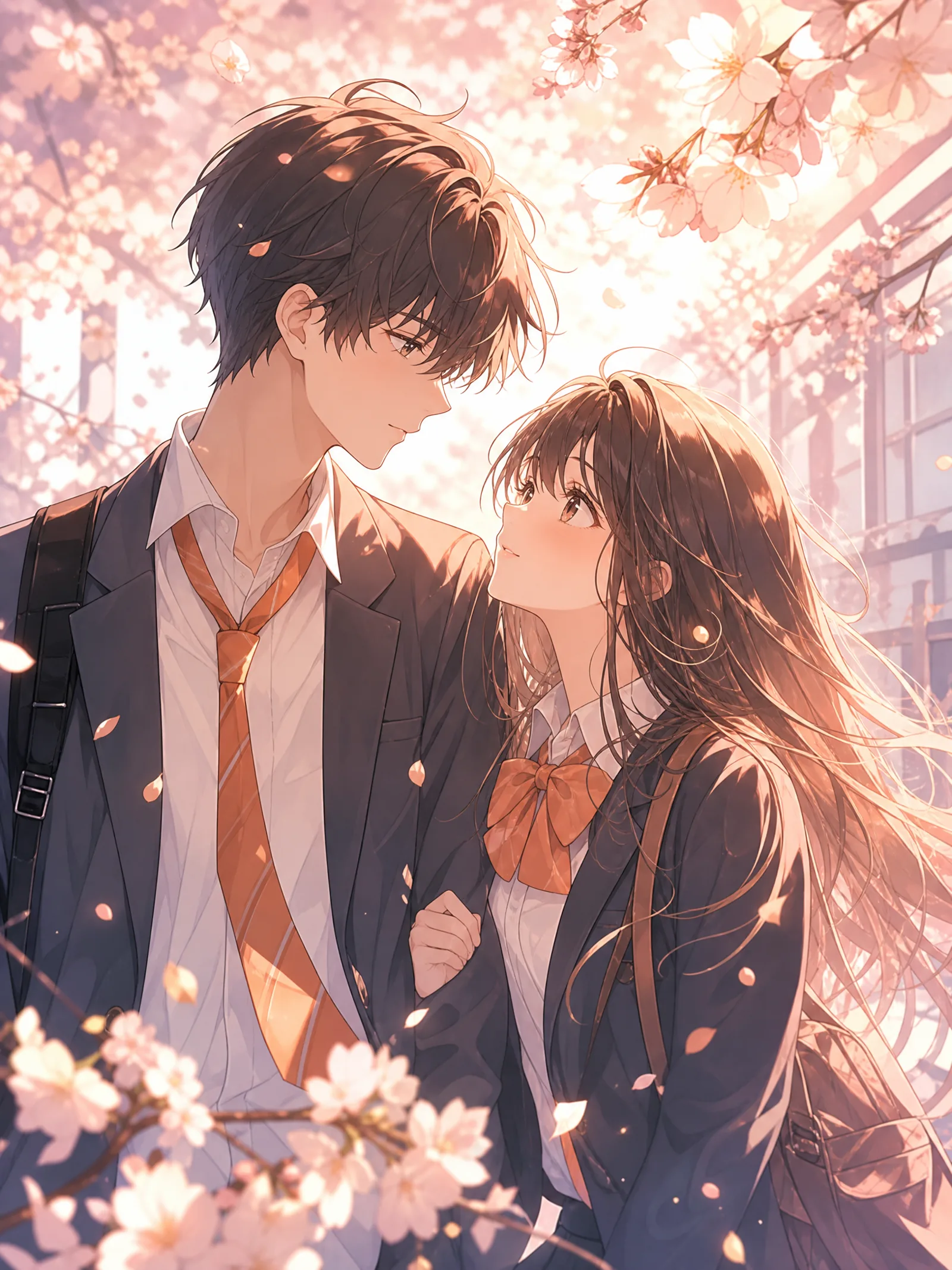 校园恋爱原创条漫封面